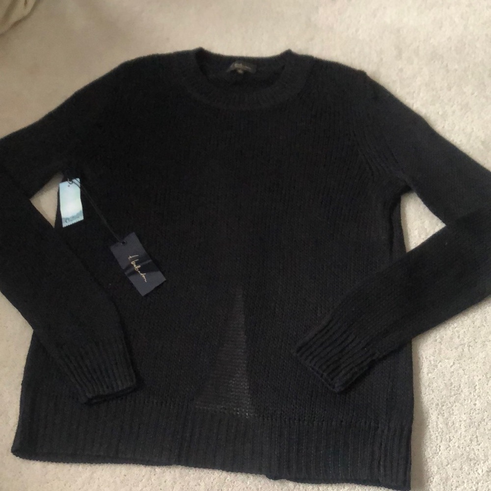 Aritzia Black Crew Neck Sweater